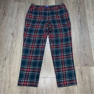 Pendleton 100% Virgin Wool Tartan Plaid Vintage Lined Trouser Pants Sz 14